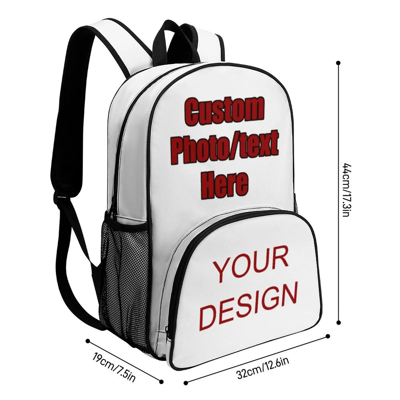 Custom Backpack Men Women High Quality Classic Backpacks Design Your Photo Text Logo Bags Canvas Durable GAA Crest Daypack