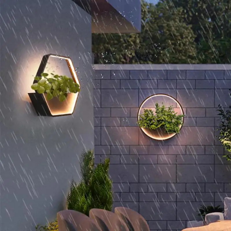 Aluminum Wall mounted led landscape Light Fixture Waterproof Outdoor Garden Lighting Porch Villa Courtyard Street light Sconce