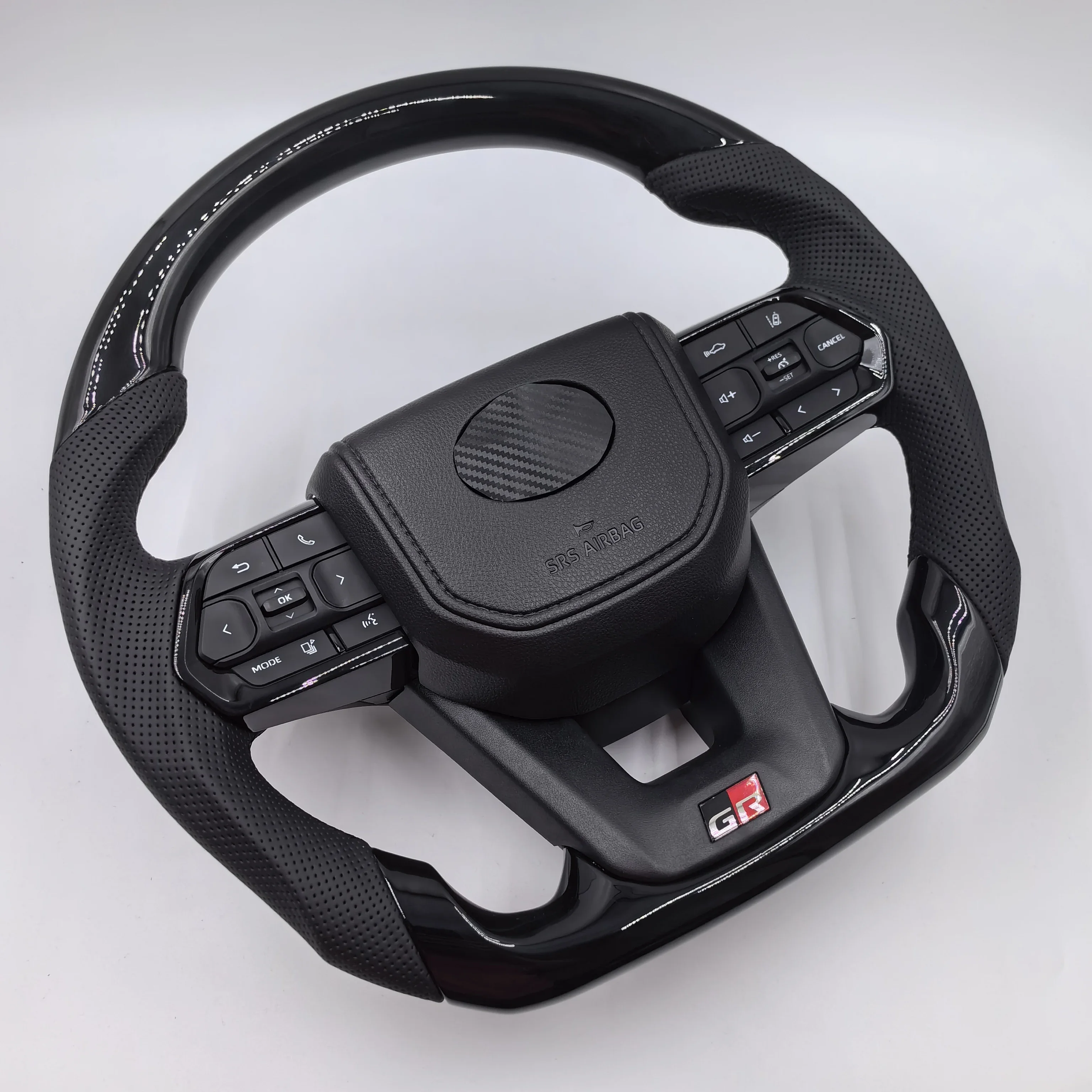 

Hot sales D Gloss black steering wheel for Toyota Landcruiser Land Cruiser LC200