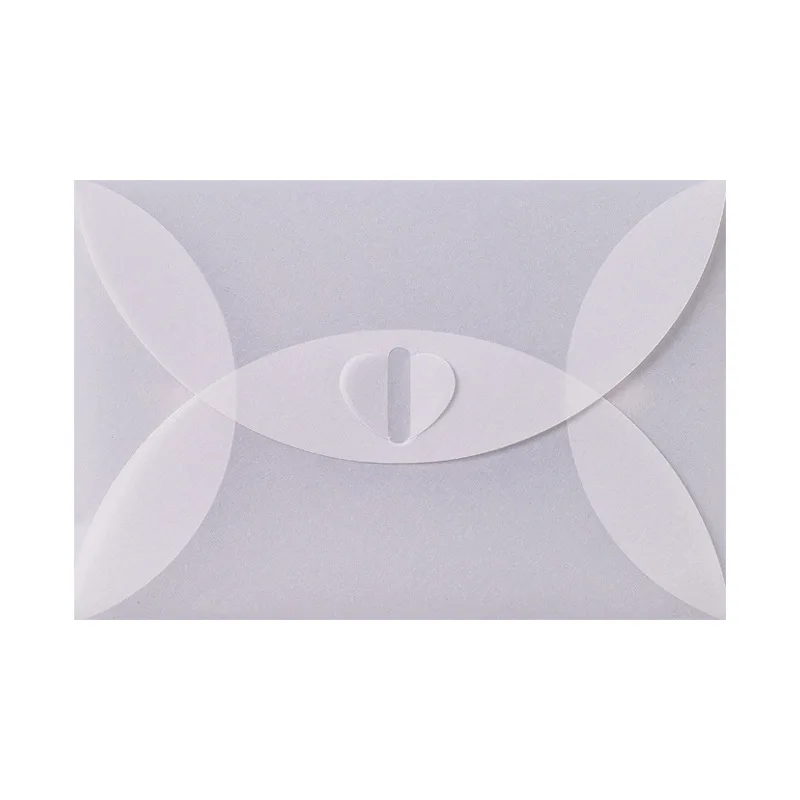 50pcs/lot Semi-Transparent Sulfuric Acid Paper Envelopes for DIY Postcard /Gift Packing, Wedding Invitation, Card Storage