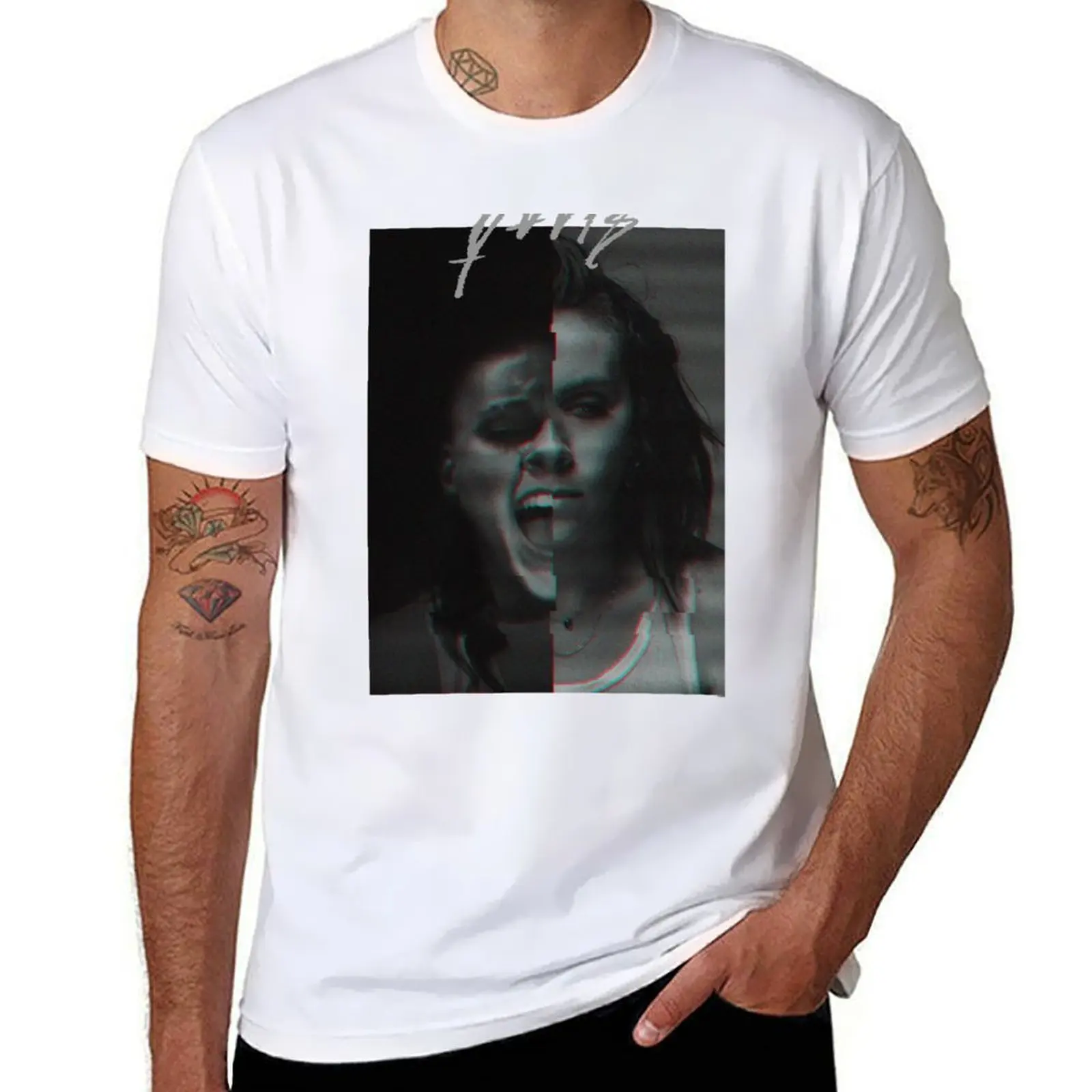 Camiseta USE ME - PVRIS Casual para o dia a dia com manga curta