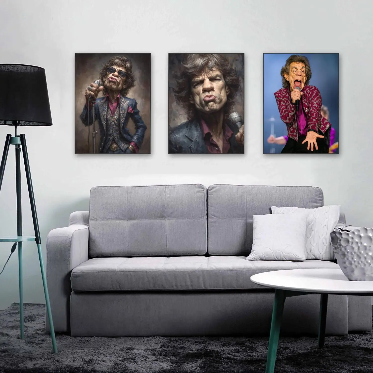 For Abstract M-Mick J-Jagger 5D Diamond Painting Rock band Rock singer DIY Diamond Embroidery Home Decor Room Decor Fan Gift