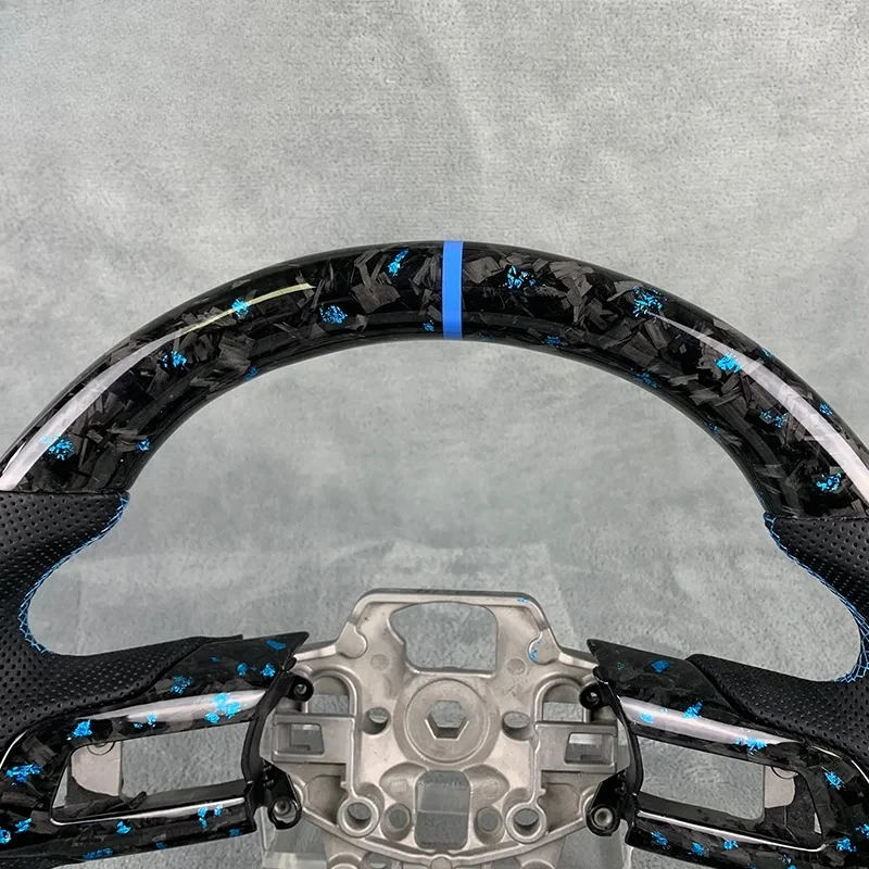 Forged Carbon Fiber Steering Wheel For  Mustang 2014 To 2017
