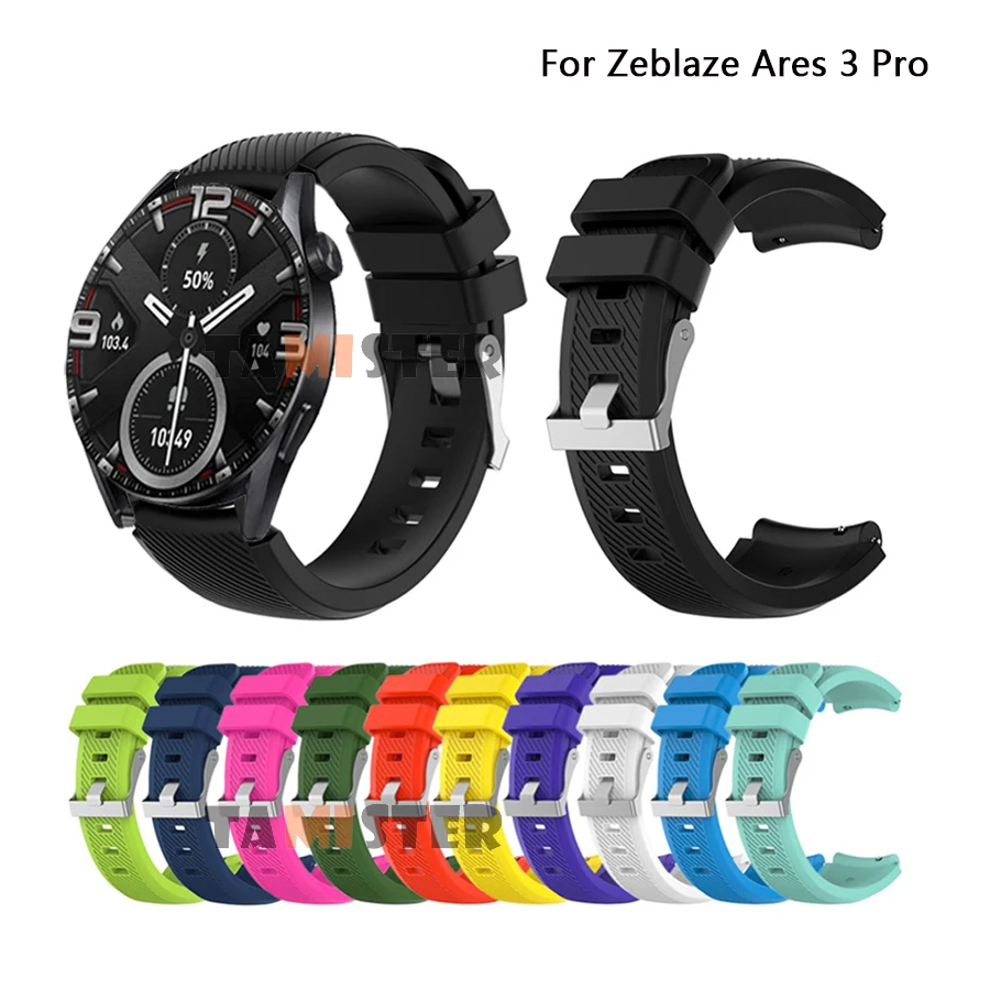 

Ремешок для наручных часов Zeblaze Ares 3 Pro, спортивный силиконовый ремешок для Zeblaze Ares 3 Pro