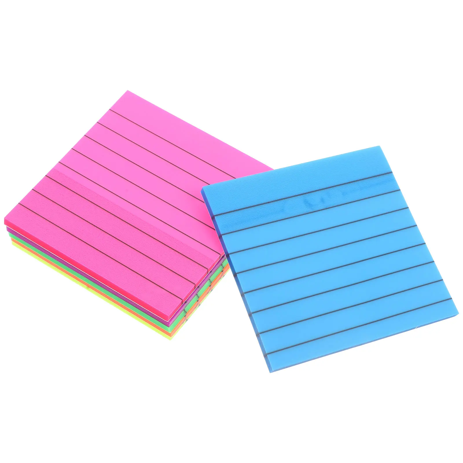 

6 Pcs Note Pads Colorful Transparent Sticky Self-stick Stationery Index Tabs Self-adhesive Memo Small Clear Student