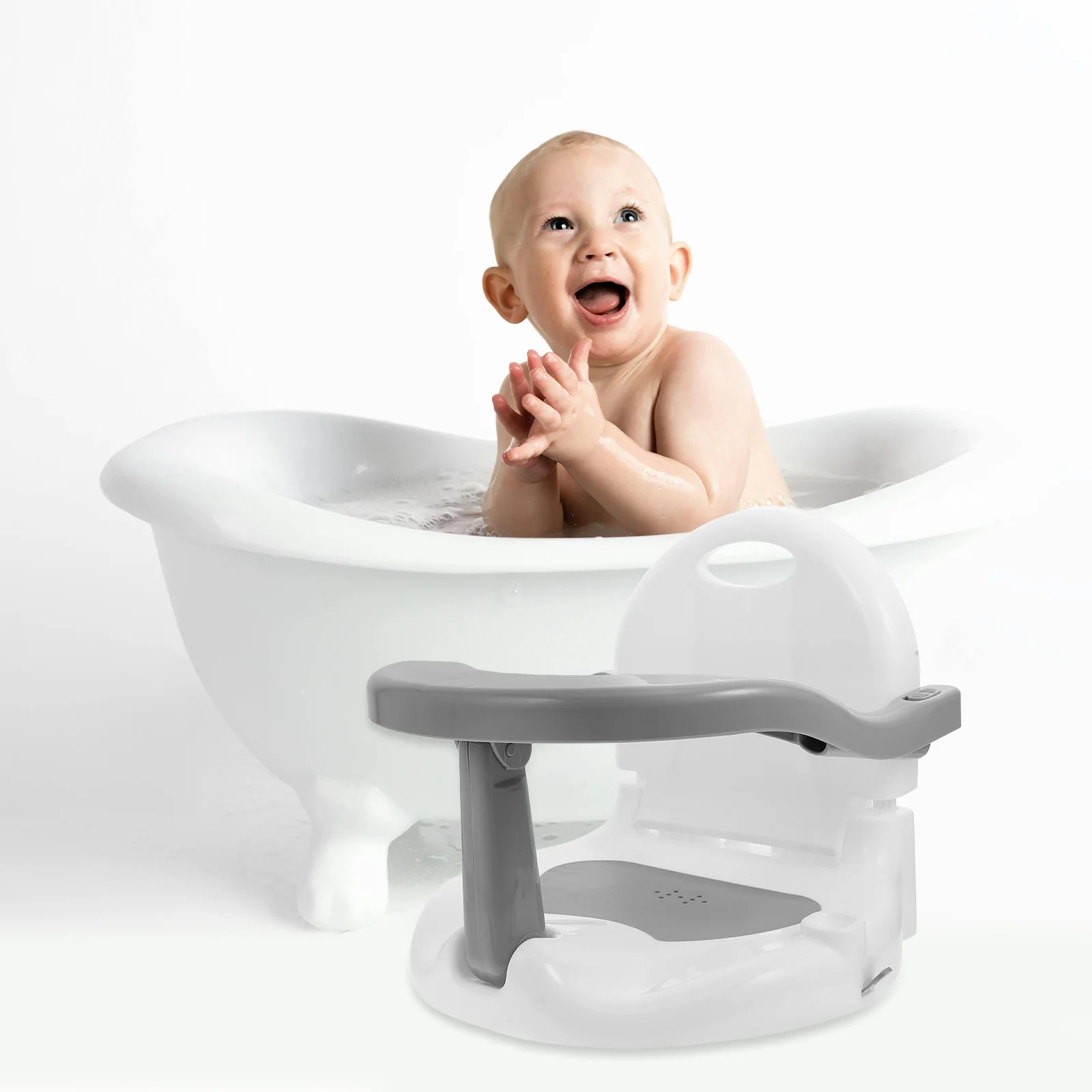 Baby Bath Seat Bathtub 6-24 Chair Month Seats for Babies Sitting up Infant Bidet Toy