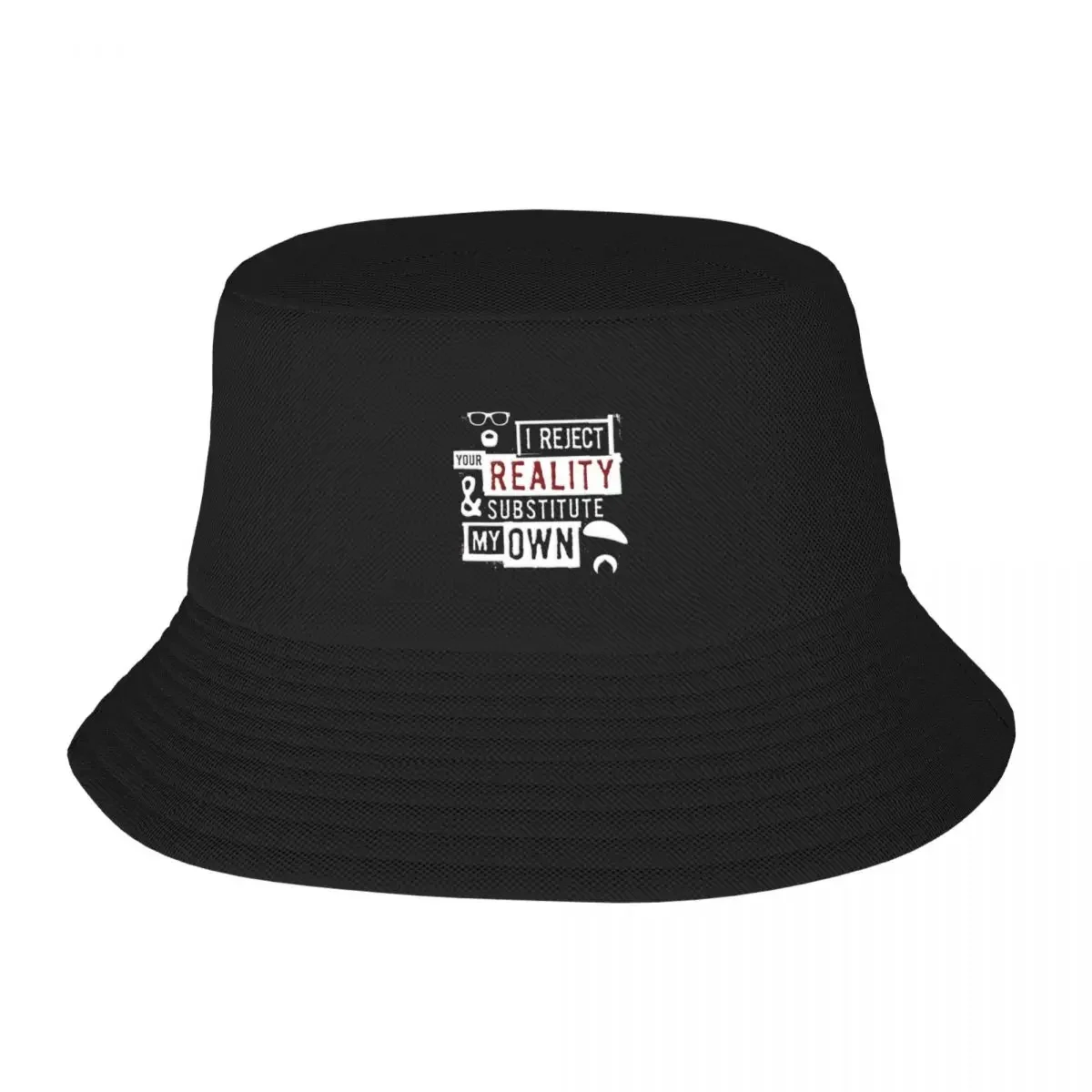 New I Reject Your Reality And SubstituteMythbusters Bucket Hat black Male Men Hats Women's