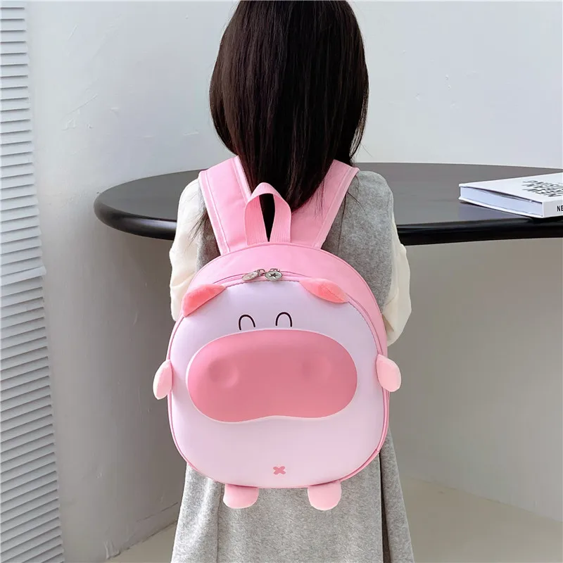 New Hard Shell Bag, Stylish, Cute and Cute Cow Children's Backpack, Korean Version, Trendy Kindergarten Student Backpack