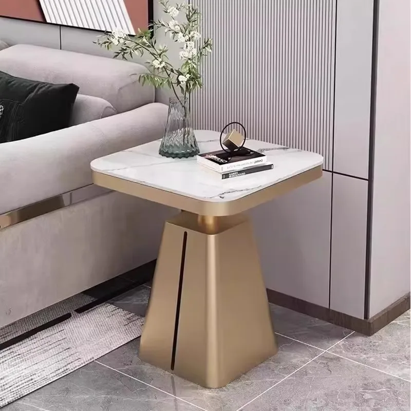 

Simple Metal Edge Table, Luxurious Square Modern Edge Table Decoration Design, Table Salon Living Room Furniture