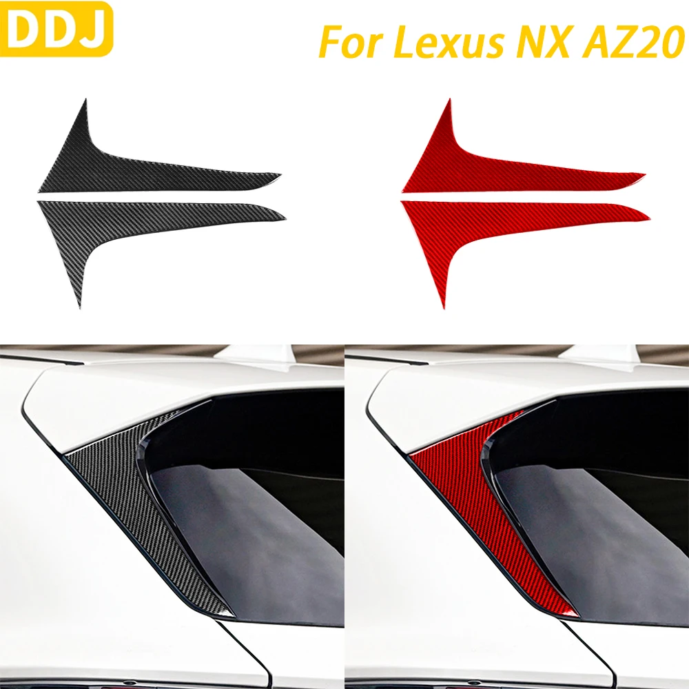 For Lexus NX AZ20 250 350H 450H 2022-2024 Accessories Carbon Fiber Rear Windshield Panel Cover Decorative Car Decoration Sticker