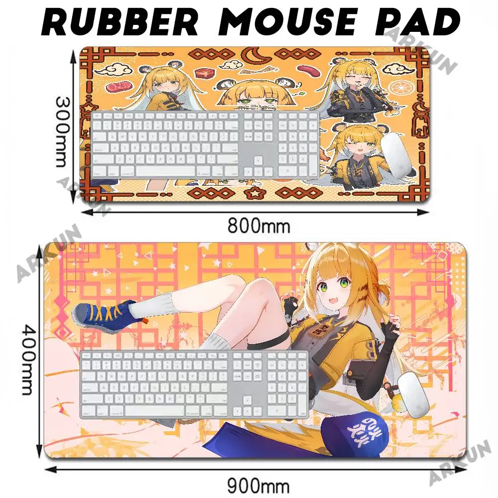 XXL カワイイ ジュフフ ゼンレスゾーンゼロ マウスパッド ゲーマー コンピューターアクセサリー キーボードテーブル 会社 ゲーミング ラップトップデスクアクセサリー PC