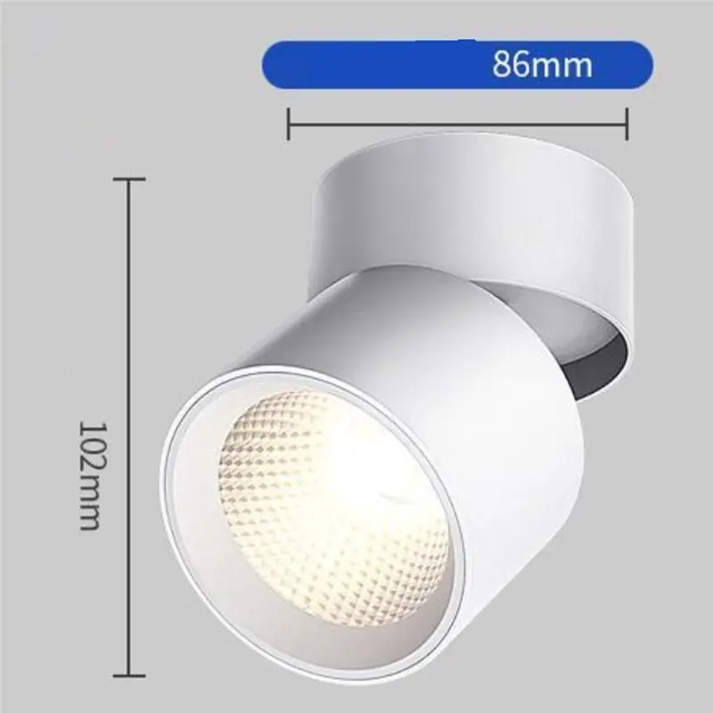 FYBL-Foldable Tri Color Led Downlight Spot Light Mounted Ceiling Lamp For Indoor Living Room Bedroom Lighting