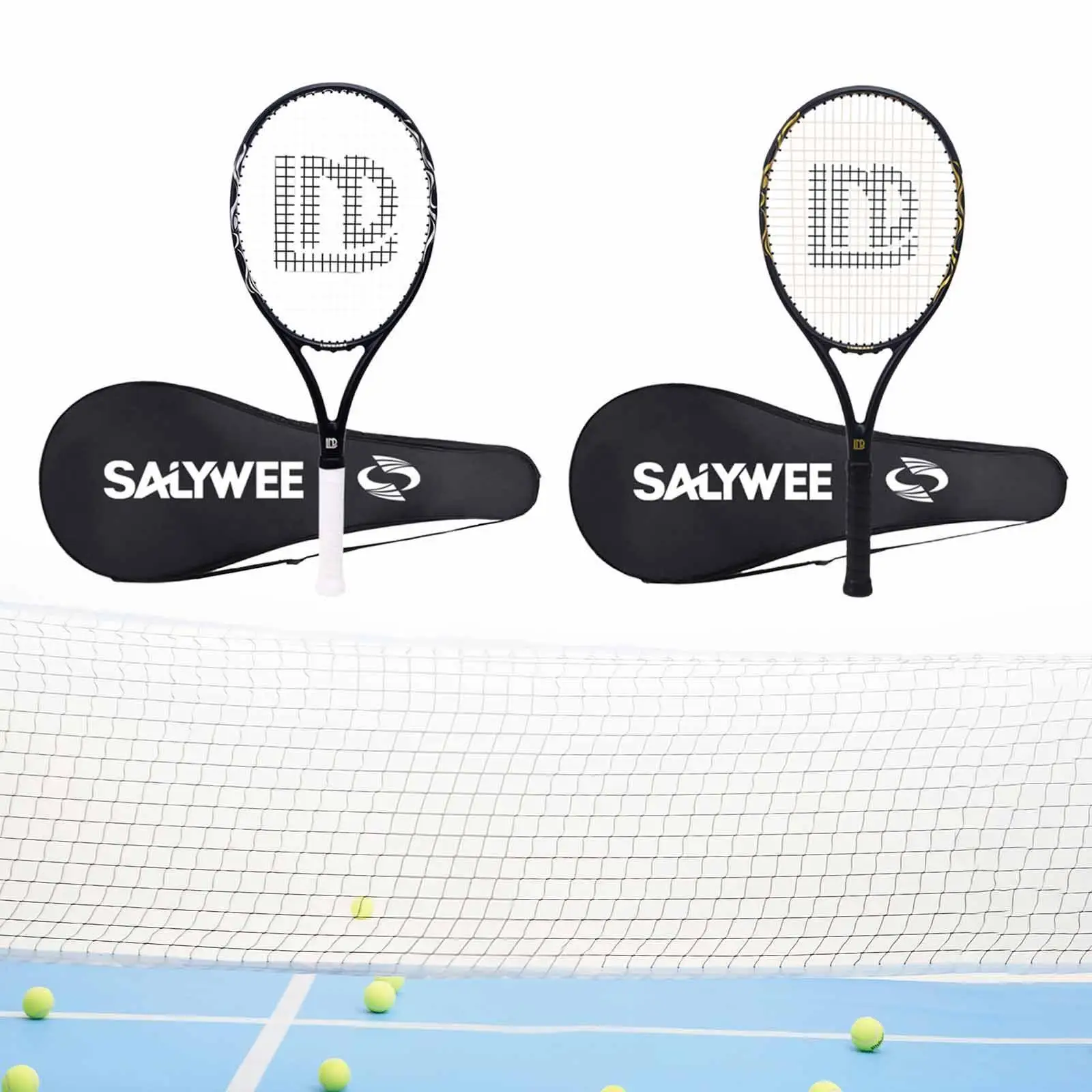 

Теннисная ракетка Теннисное оборудование Удобная ручка Легкая теннисная ракетка с сумкой для хранения для сада На открытом воздухе Игры на заднем дворе