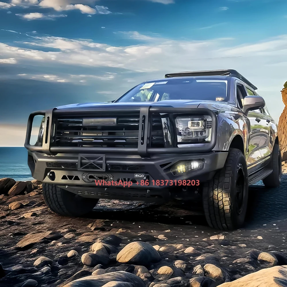 

HavalH9 HavalH5 Передний внедорожный бампер-Winch Бампер средней трубкиКомпозиционный бамперManganeseSteel Заводское положение отверстия