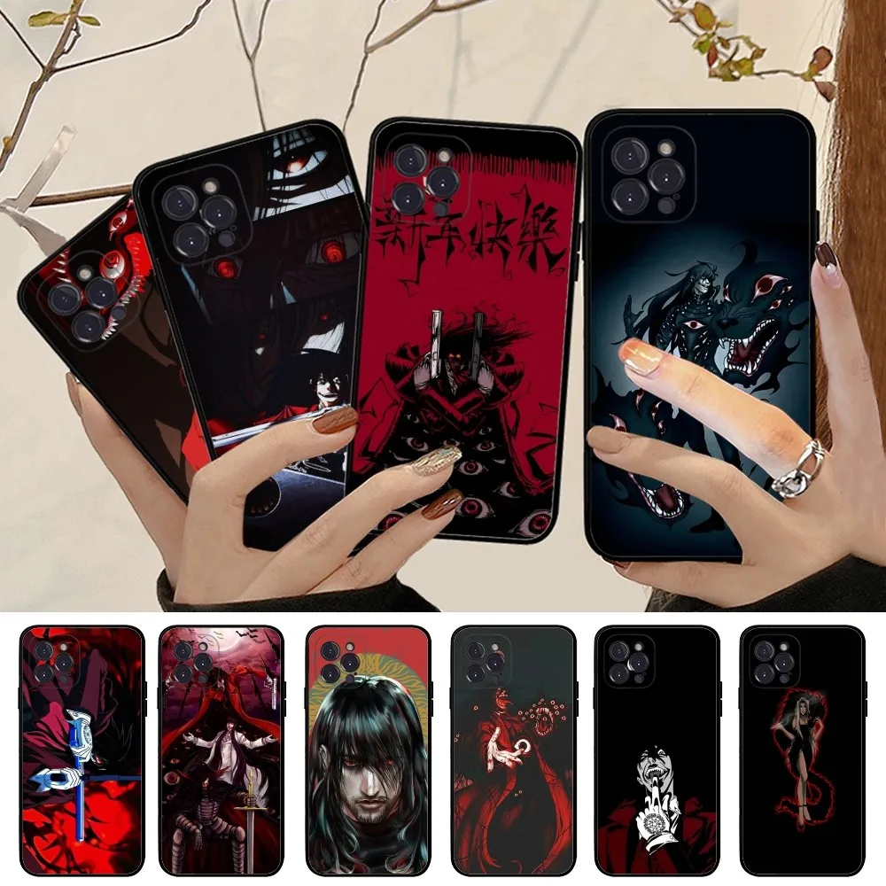 Anime h-hellsing alucards Phone Case For iPhone 14 11 12 13 Mini Pro XS Max Cover 6 7 8 Plus X XR SE 2020 Funda Shell