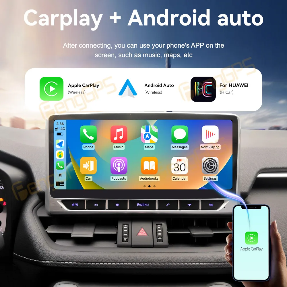 Car Radio 10.25 Inch Android 13 CarPlay For Toyota RAV4 2020-2022 Touch Screen Multimedia Player GPS Navigation Head Unit DSP BT