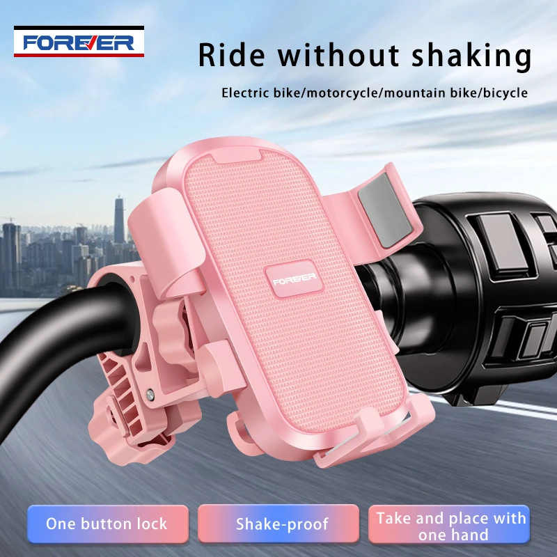 Bike Phone Holder 360° Rotation Shockproof Anti-slip Motorcycle Outdoor Bicycle Phone Holder For 4.7-6.7inch Mobile Phone Stand