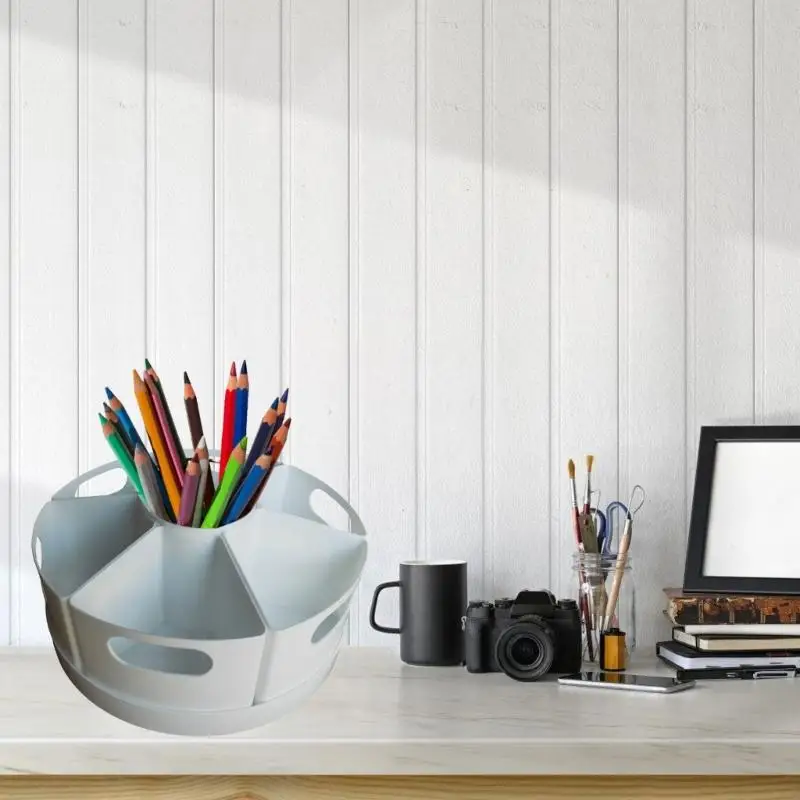 T5EA 360 درجة منظمو مكتب حامل القلم 7 منظمي حامل القلم القابل للإزالة.