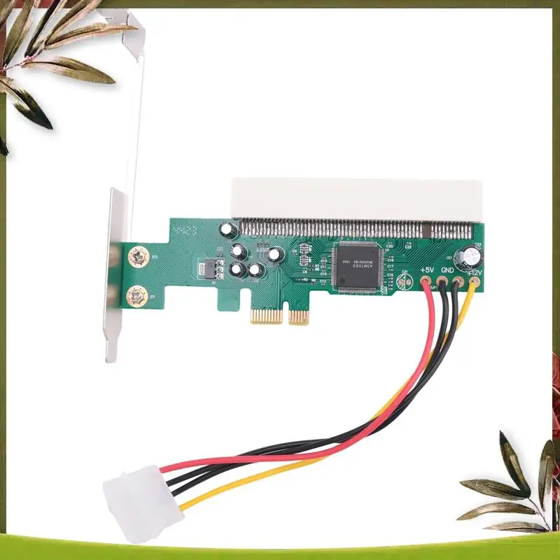 New-PCI-Express To PCI Adapter Card PCI-E X1/X4/X8/X16 Slot With 4 Pin Power Cable Card