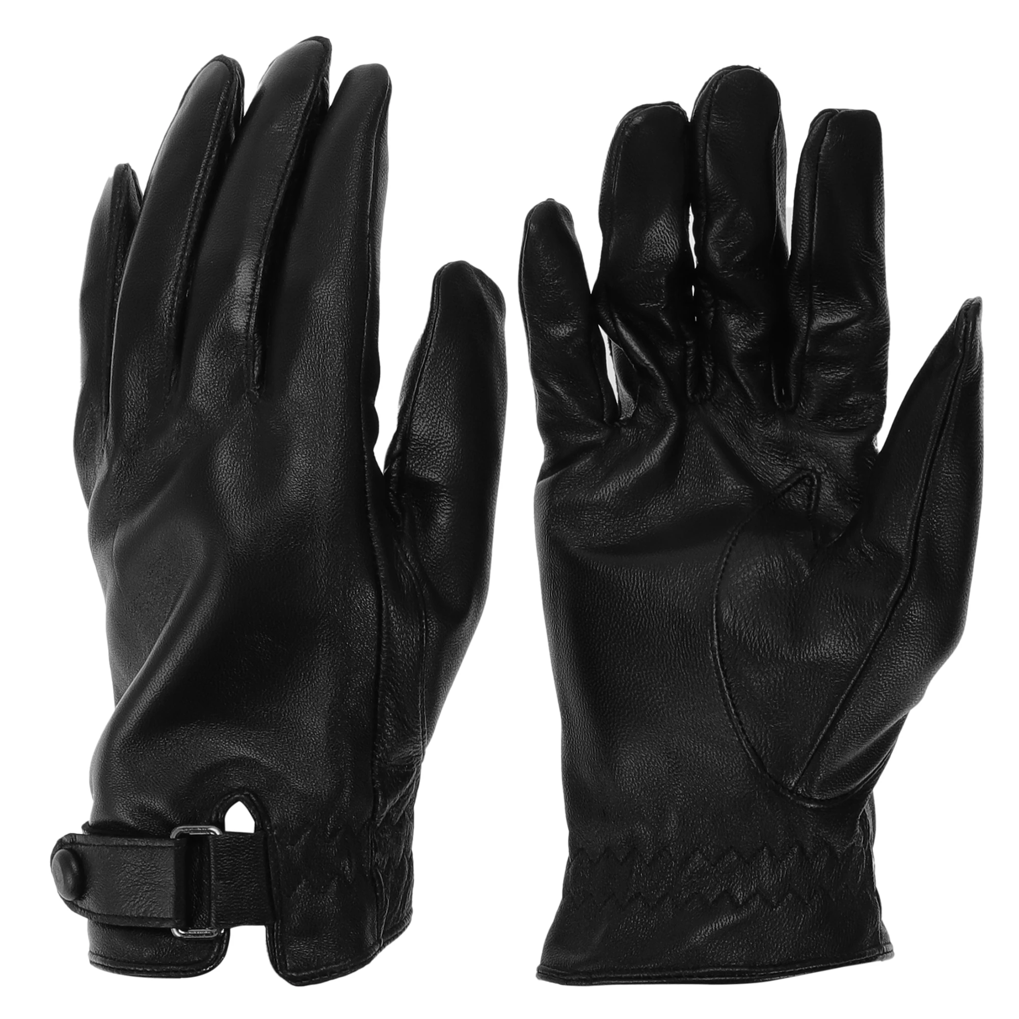 

Motoforti L XL Motorcycle Gloves Breathable Full Finger Gloves Sheepskin Leather Outdoor Glove Black 1Pair