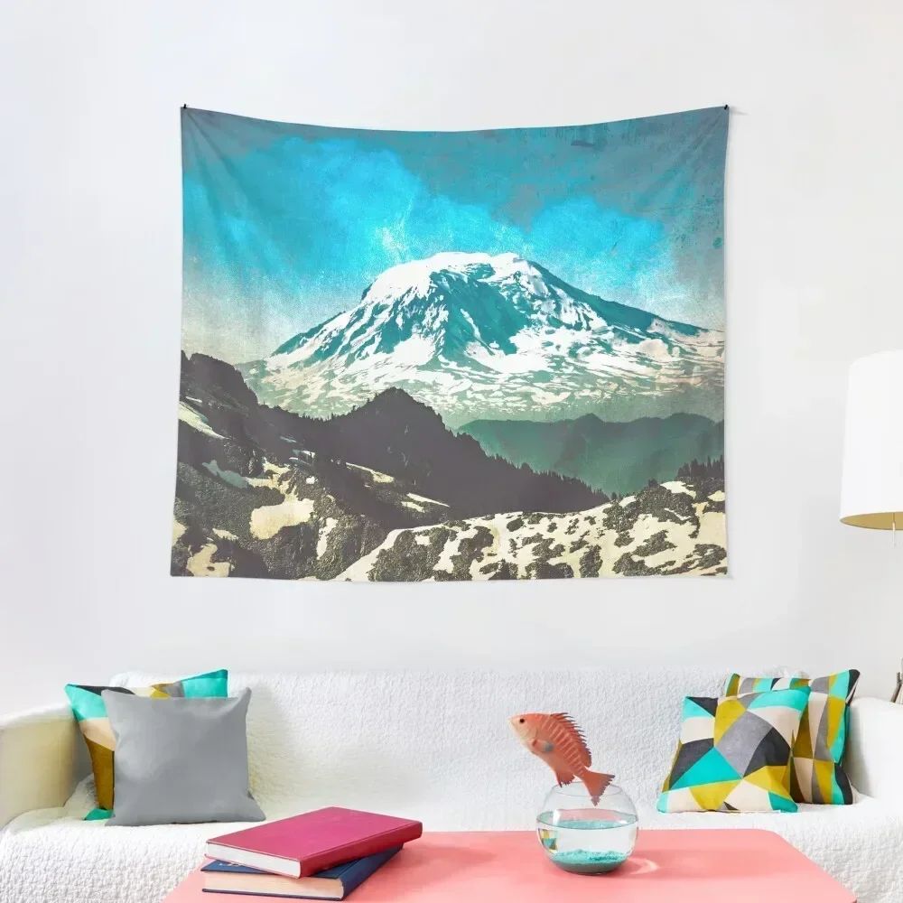 

Mt. Adams from Mt. Rainier Tapestry Mushroom Room Decorations Wall Decorations Tapestry
