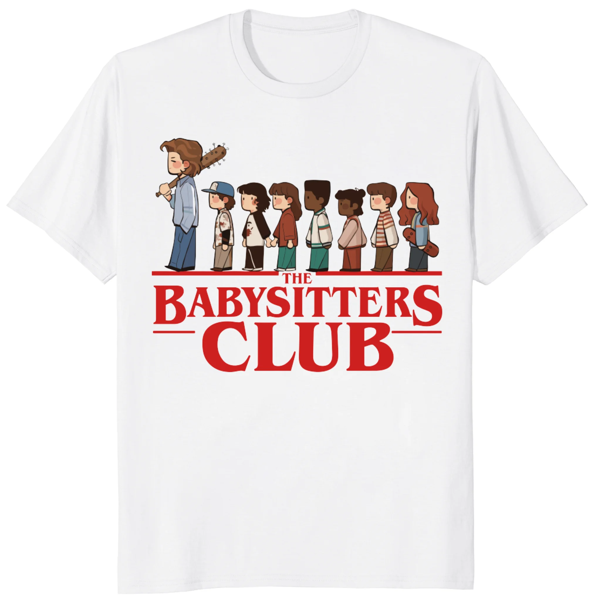 Vintage Babysitter Club Tee Graphic Tee Cotton Tshirts for Men Women Gothic Oversized T Shirts Tops Streetwear Men Clothing