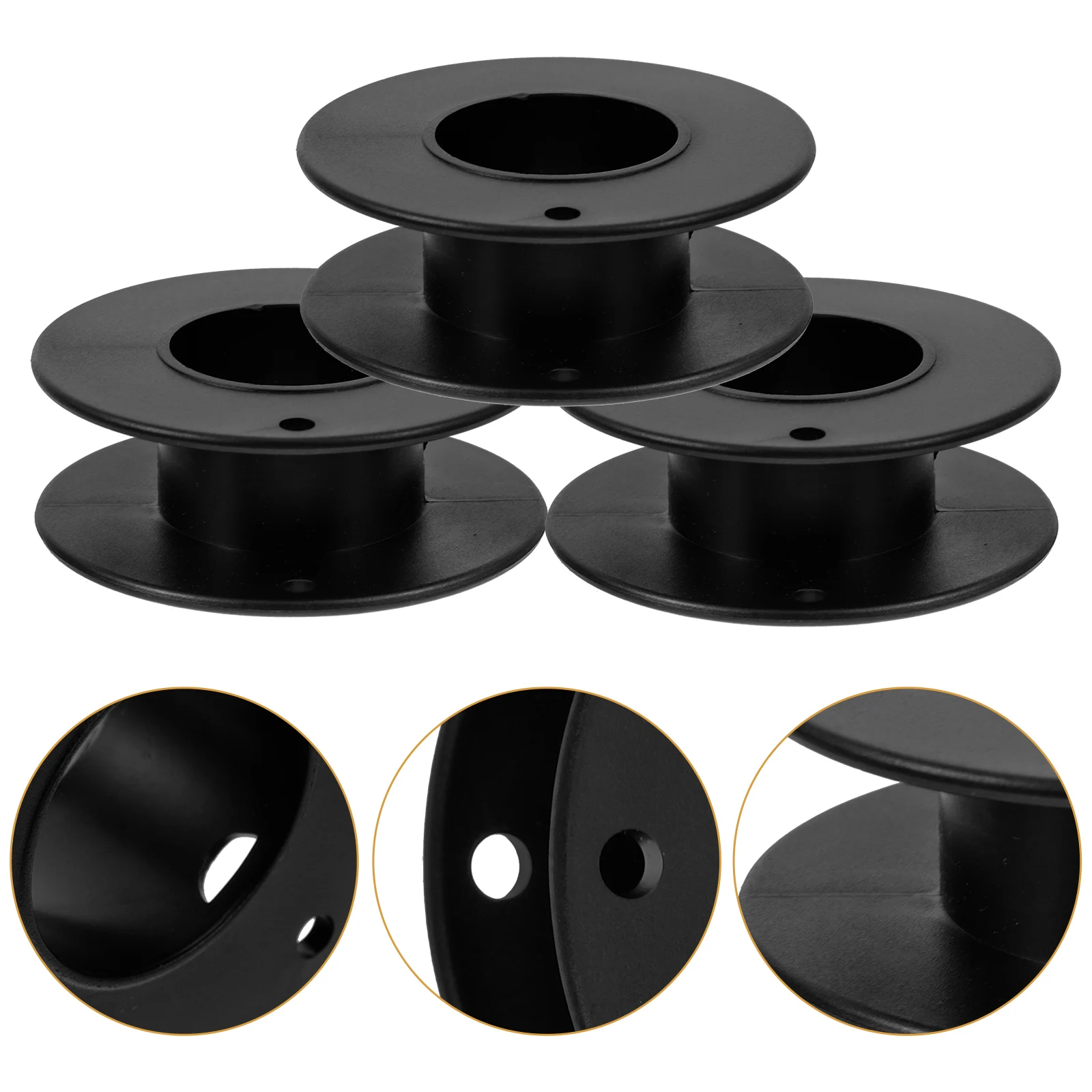 

12pcs Plastic Bobbins for Sewing Machine Durable Wear-Resistant Clear Empty Spools Thread Accessories Reel Spool Replacement