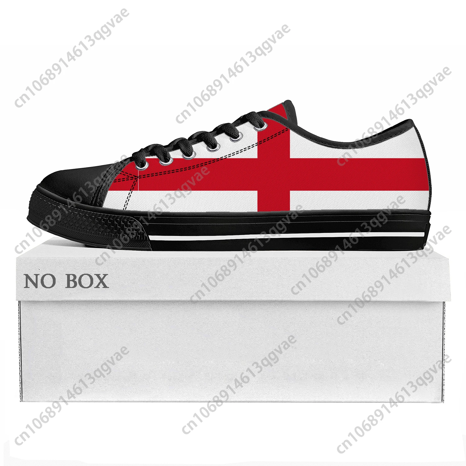 England Flag Low Top High Quality Sneakers Mens Womens Teenager Canvas Sneaker England Prode Casual Couple Shoes Custom Shoe