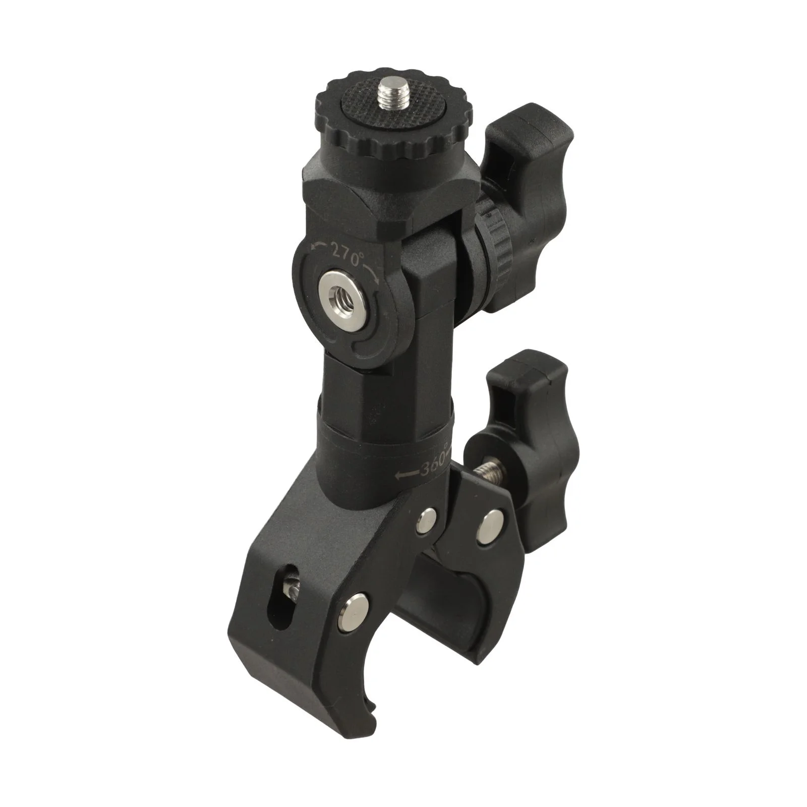 

Поворотный на 360 градусов кронштейн-зажим для мотоцикла и велосипеда с нескользящим фиксирующим захватом и многоугольной регулировкой