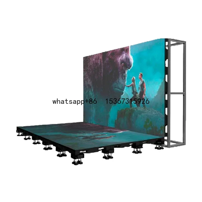 

P3.91 Interactive Digital Tile Wall For Dance Game Video Stage Dance Floor Stand Led Wall Panels Screen Display