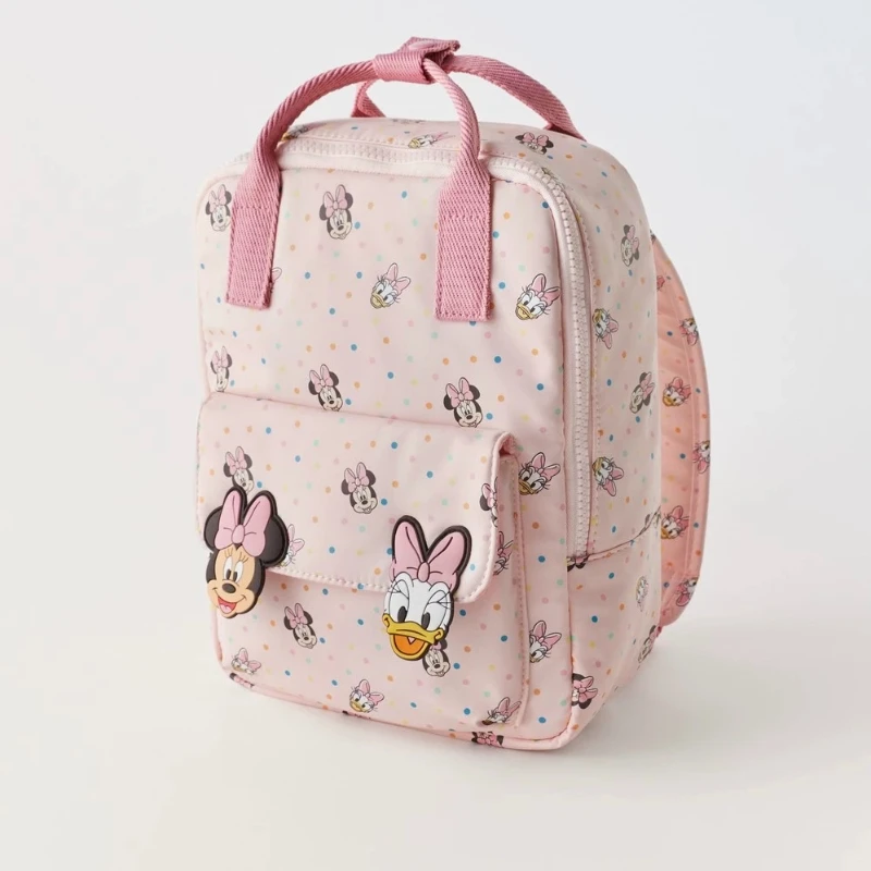 Disney cartoon Minnie Mouse New Kids Backpack Mini Schoolbag Girls and Boys Cute Shoulder Bag