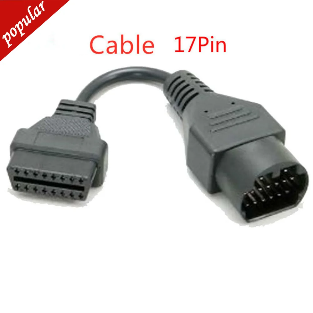 2024 Top Quality For Ma-da 17 Pin To OBD 2 OBD II Cable 16 Pin Connector Diagnostic Tool Adapter Extension Cable