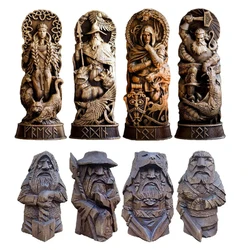 Tyr Statue Resin Art Odin Norse God Statue Odin Thor Tyr Ulfhednar Norse Pagan Resin Viking Statue Nordic Pagan Resin Figure