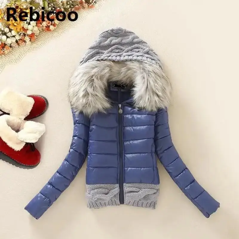 New Arrivals Winter Jacket Women Fashion Slim Big Fur Collar Warmth Outdoor Casual Coat Warm