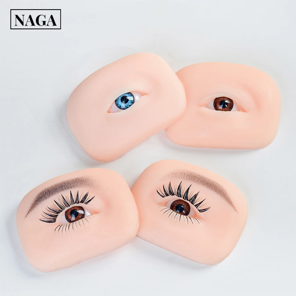 NAGA Cabeça De Manequim Para Extensão De Cílios Com A Prática, Silicone, Laminador, Ferramentas De Laminação De Olhos, Lashes Acessórios