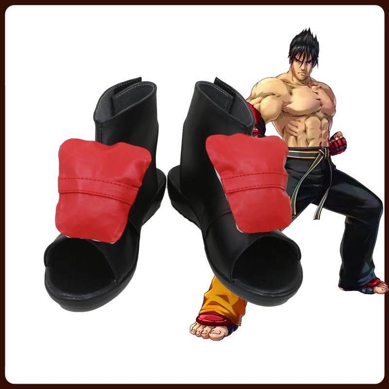 

Игра Tekken 8 Jin Kazuma, обувь для косплея, ботинки из искусственной кожи для Хэллоуина, Рождества, карнавала, ролевых игр, реквизит для вечеринок для женщин и мужчин