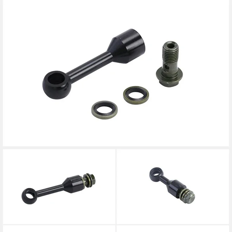 Universal Motorcycle Brake Up Pump, Brake Tubing Extension Support, Extensão Comprimento Joint, Acessórios Modificados