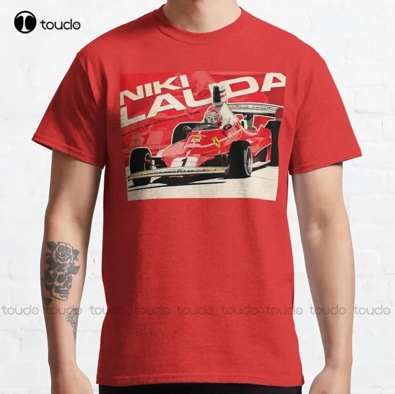 New Niki Lauda Classic 25 Years Garage T-Shirt Cotton Tee Shirt S-5Xl girls shirts Custom aldult Teen unisex fashion funny new