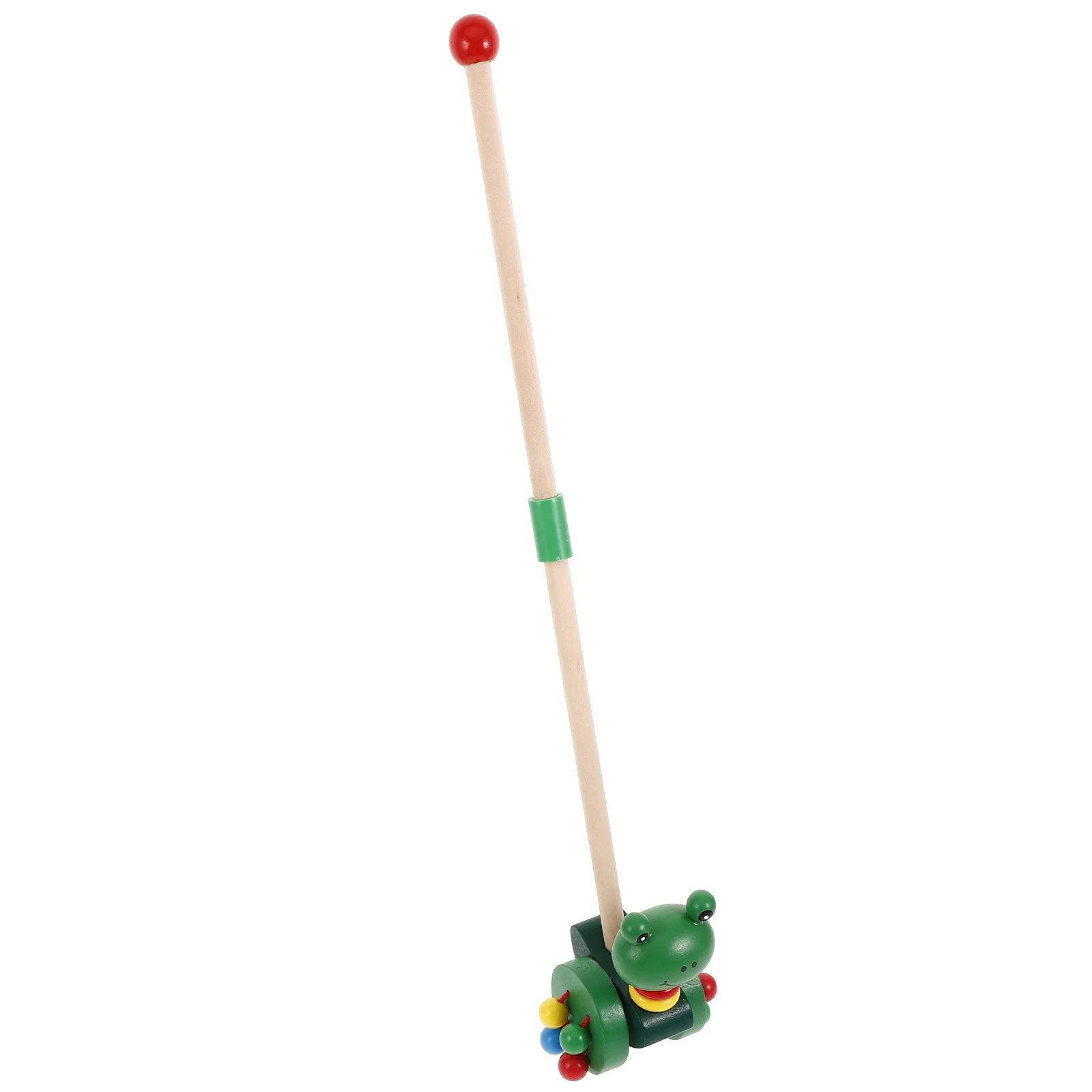 

Color Recognition Toy Early Childhood Trolley Toys for Kids Premium Material Wooden Baby Walker Bamboo Animal Design