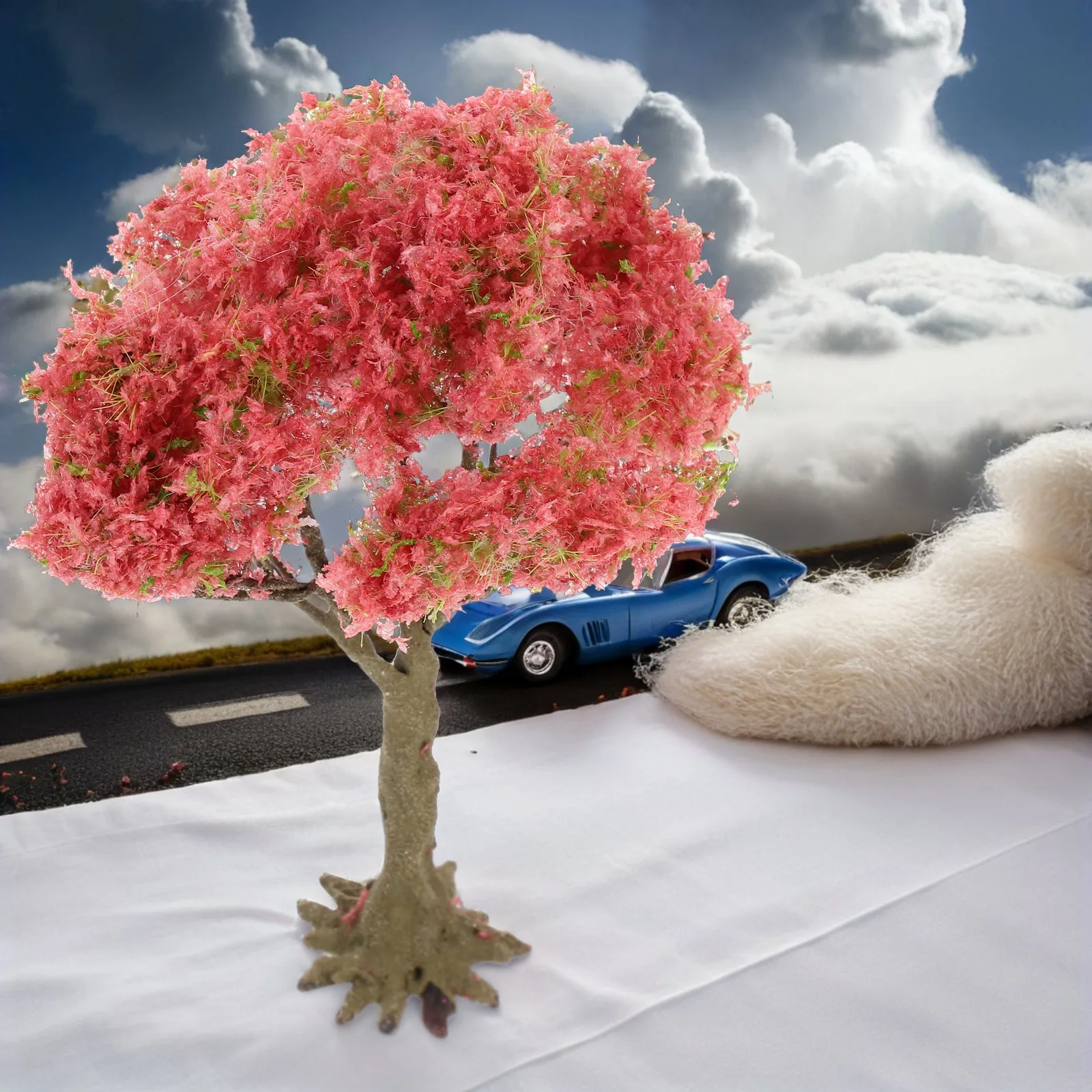Miniature Landscape Trees 15cm Artificial Realistic Scenery for Sand Table Diorama Fairy Garden Railway Decorations