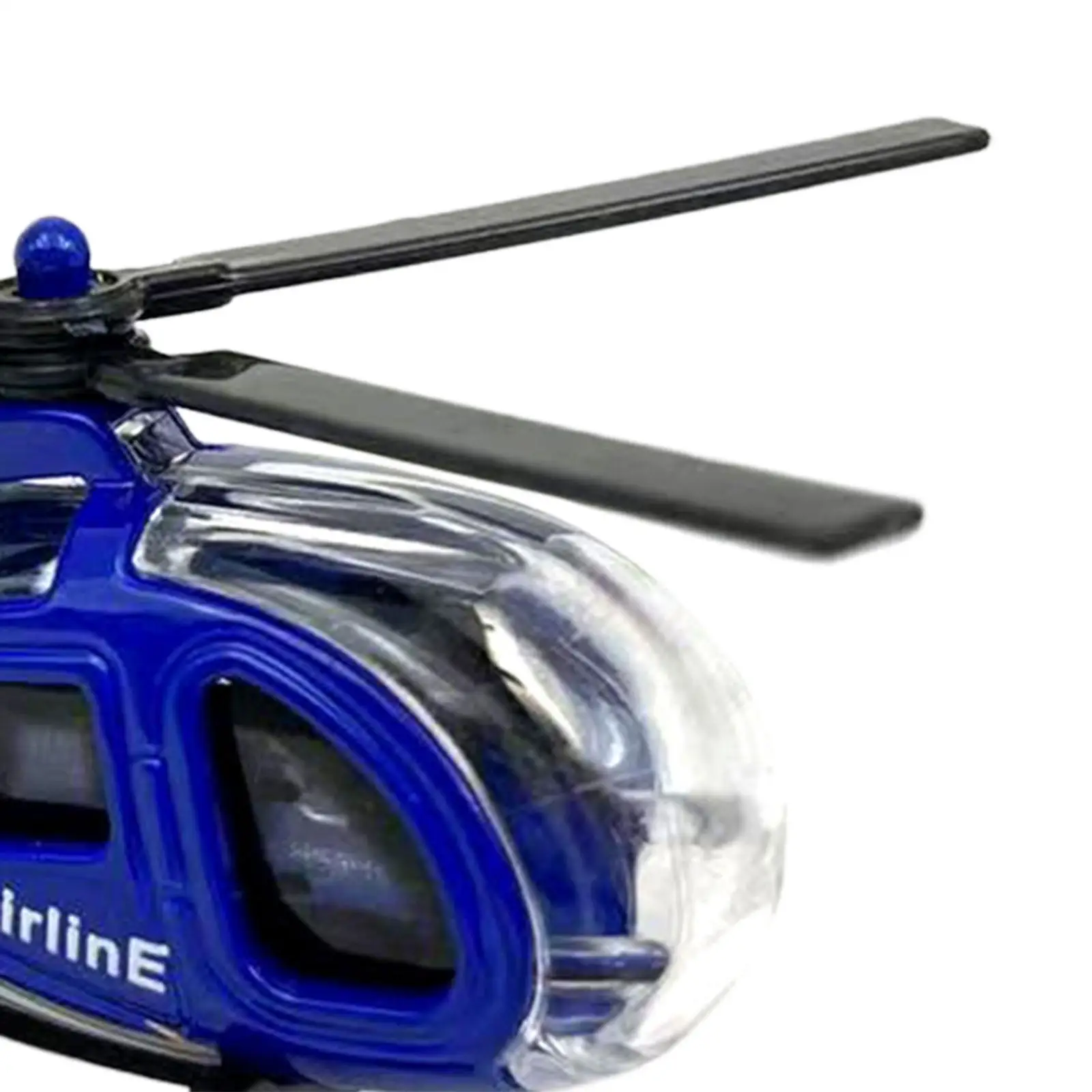 Diecast mainan helikopter Aloi, mainan Model pesawat Dekorasi kue anak laki-laki dan perempuan 1/64