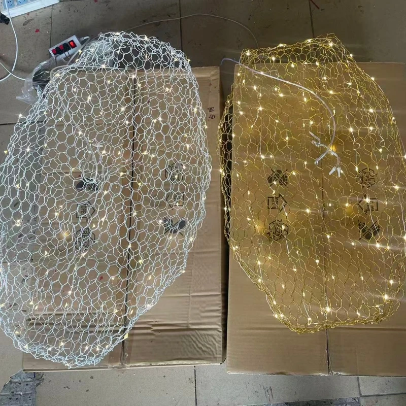 Lámpara Colgante de Diseño Danés para Isla de Cocina, Estilo Industrial, con Cuerpo Dorado y Nube Hueca, para Pasillo