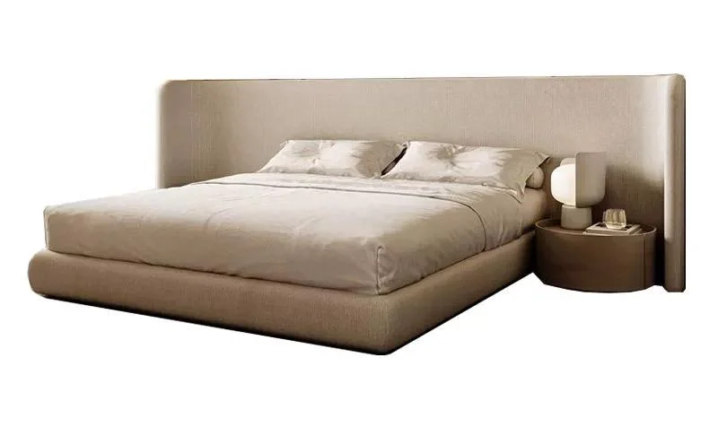% Luxurious Bedroom Furniture Velvet Fabric  Size Bed Frame Modern Fashion Upholstered Bed for Home