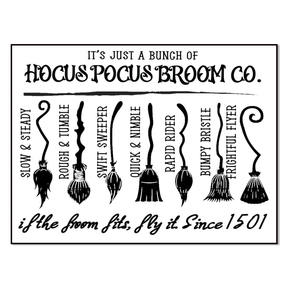 This is just a bunch of hocus pocus broom co posters, witch broom co poster, witch halloween poster, broom witch, halloween deco