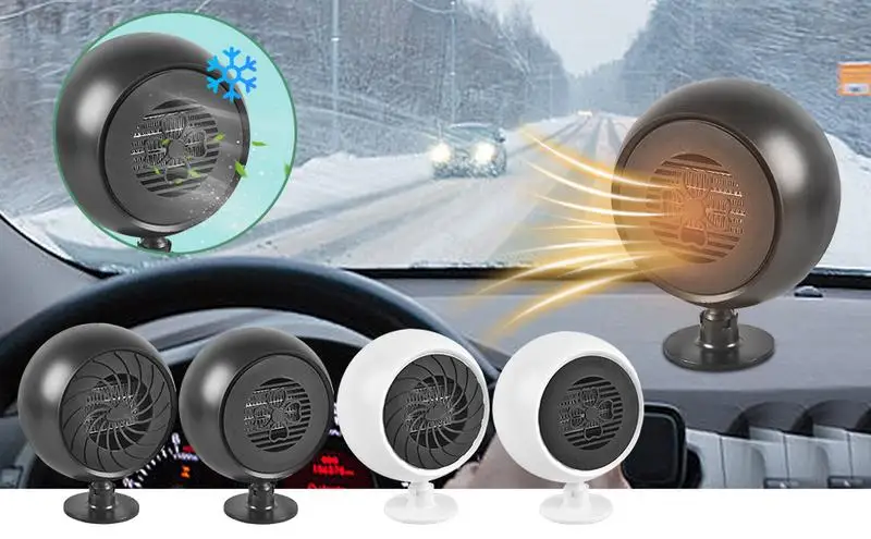 

Portable car Electric Dryer Windshield Defogging Demister 12V Fast Cooling & heating Fan Powerful Car Heater for cars SUVs truck
