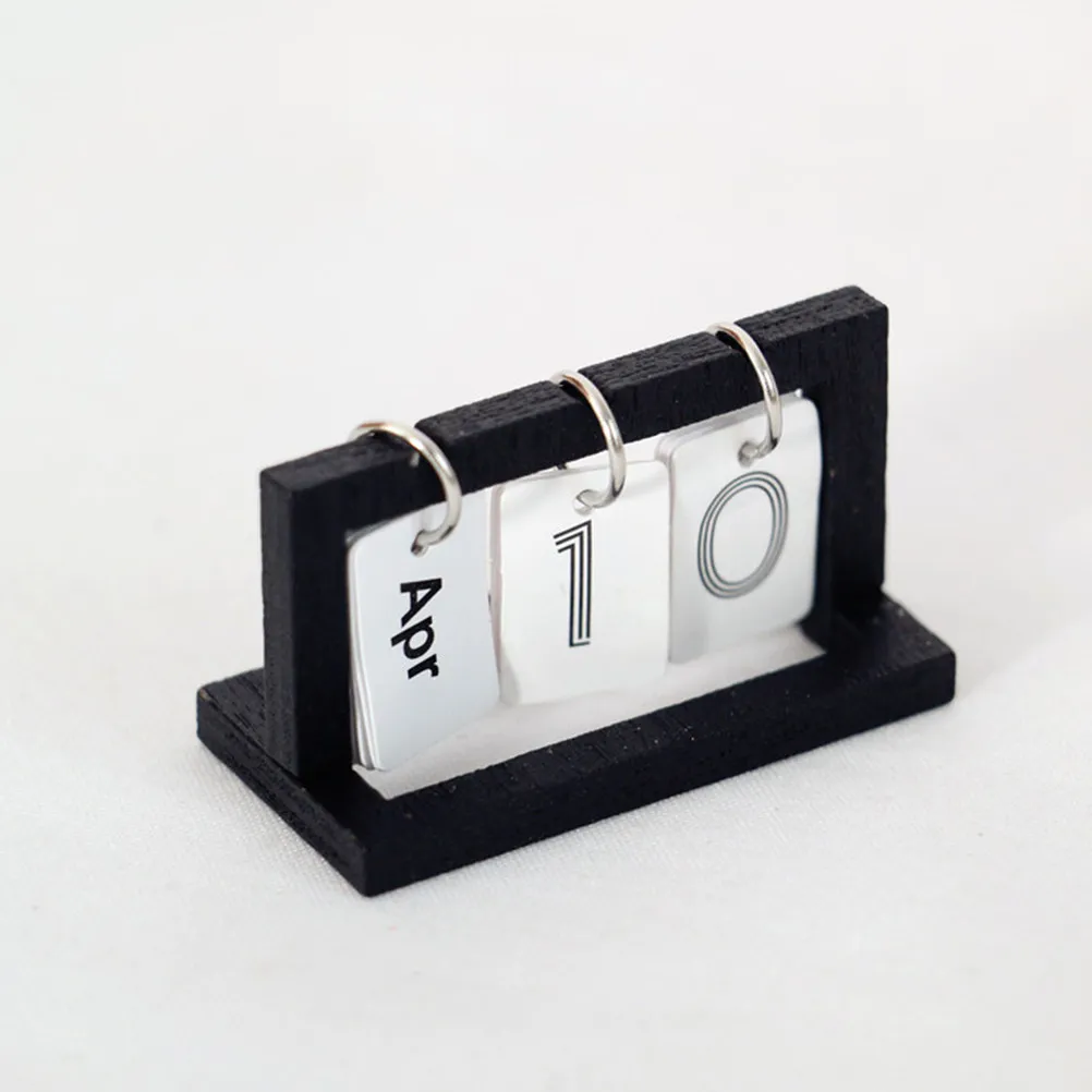 

2Pcs Miniature Desk Calendar for Dollhouse Decor Smooth Elegant Design Realistic Monthly Mini Desktop Calendar Kids Pretend Play