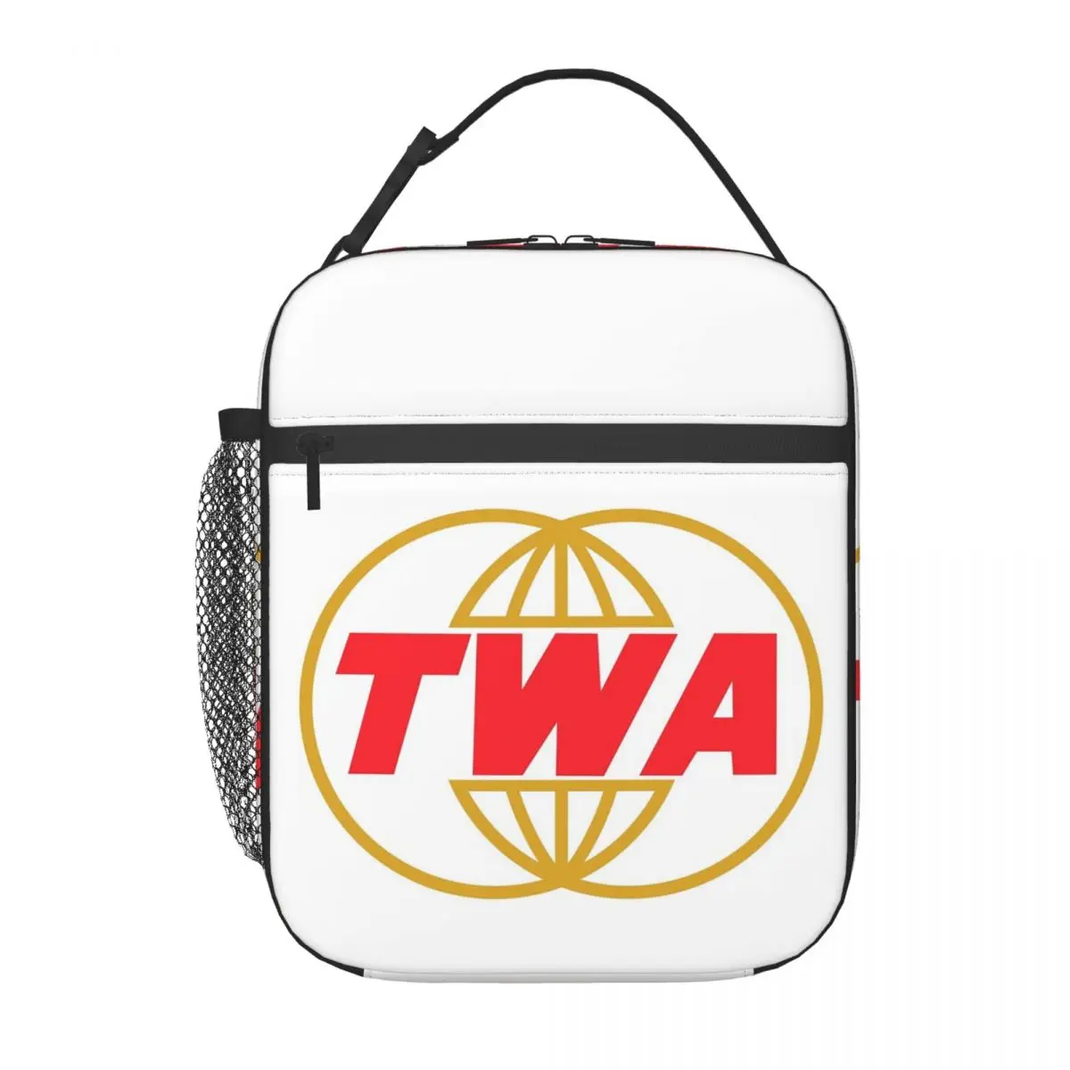

TWA Airlines - Винтажная изолированная сумка для обеда для женщин и детей, портативные контейнеры для еды, термосумка для обеда