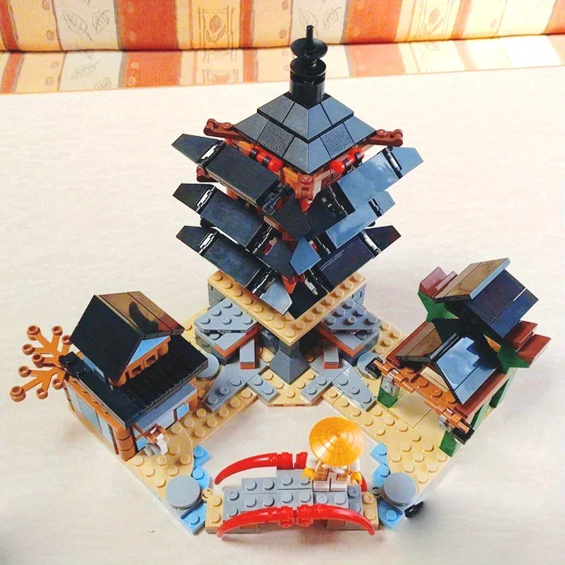 子供知育玩具 MOC 空気術寺院モデルビルディングブロックおもちゃギフト