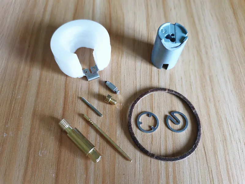 مجموعة إصلاح المكربن لسولو 423 425 بخاخ منفضة المكربن carb إعادة بناء تعويم دبوس برغي طوقا إبرة صمام الربيع