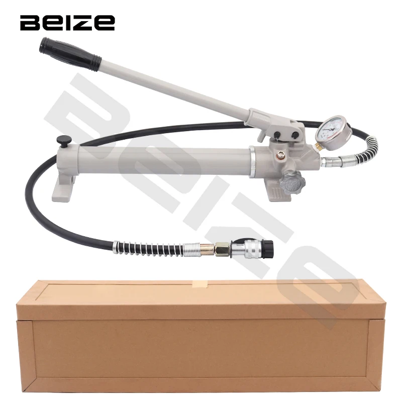 Hydraulic Hand Pump with Pressure Gauge Can Work with Crimping Head Pressing Head and Cutting Head Manual Hydraulic Pump